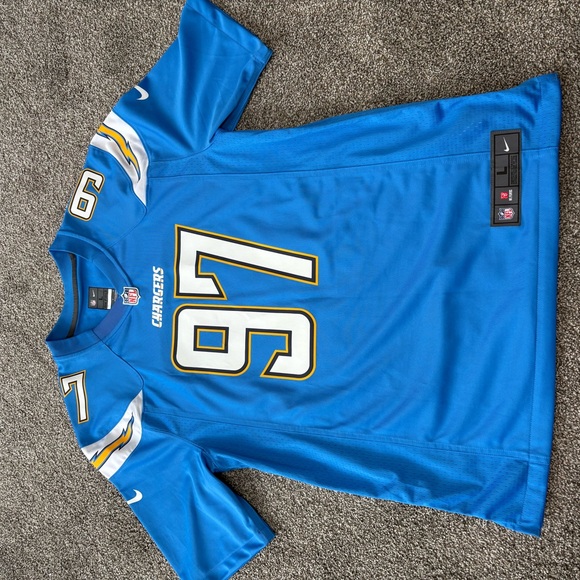 Nike Blue Football Jersey with Number 97 - Picture 1 of 2
